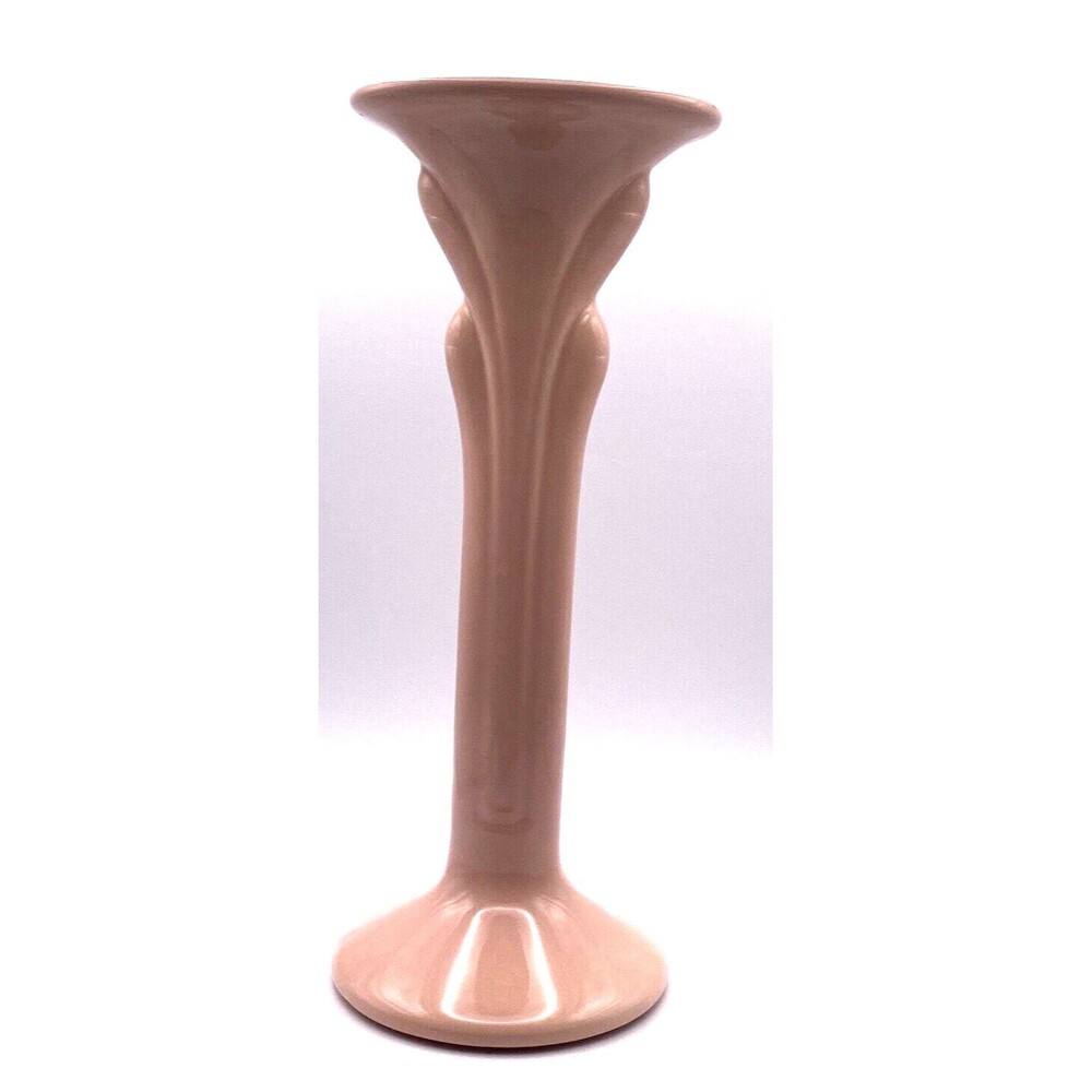 VTG - Haeger Pink Candle Stick 10.5” Tall #3282